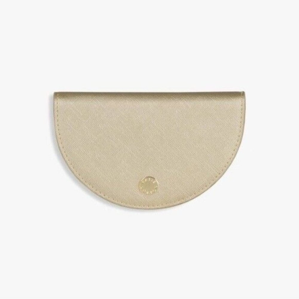 KATIE Loxton Half Moon Wallet Purse in Metallic Gold
